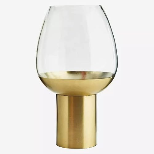 Madam Stoltz Hurricane Kerzenhalter aus Glas und Eisen, Höhe: 34 cm
