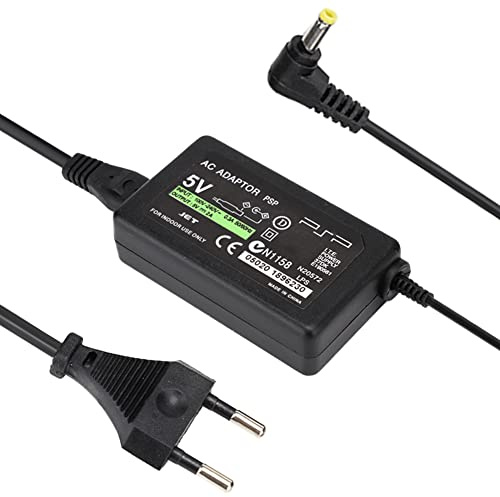Caricabatterie PSP, Portatile Per PSP 110 PSP 1001 PSP 1000 PSP Slim Lite 2000 PSP 3000 Adattatore Alimentazione Per Console Gioco di Ricambio Caricatore DC 5V/2a 50/60Hz(European Standard100-240V)