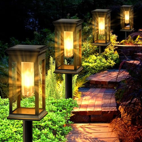 FANTICDE Solar Lights Outdoor Garden