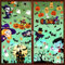 Zindoo Halloween Fensterbilder Kinder – 101 Stück Selbstklebend & Wiederverwendbar, Doppelseitige Fensteraufkleber ohne Kleber, 9 Blätter Deko für Fenster, Glas & Tür