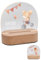 Bärenfreunde® - Personalisiertes Nachtlicht für Babys - Individuelle Nachttischlampe für Kinder - Personalisierte Geschenke Kinder - Babygeschenk - Geschenk zur Geburt (Maus mit Laufrad)