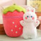 tYuNBd Kawaii Erdbeere Kaninchen Karotte Schwein PlüschSpielzeug Kuscheltier Niedliches Tier Plüschtier Kissen Radieschen Kissen Schöne Puppe Weihnachten Geburtstagsgeschenke 80cm 4