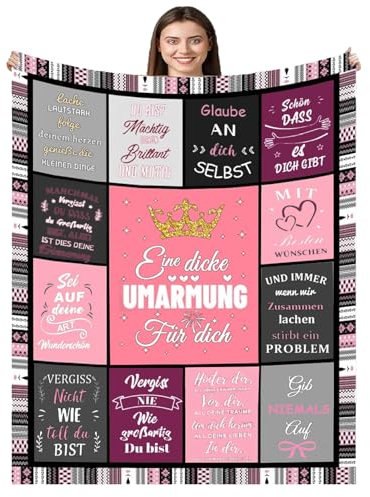 Beste Freundin Geschenke,Inspirierend Umarmung Decke Geschenk für FreundinGeburtstag,Beste Freundin Geschenke,Personalisierte Geburtstag Weihnachtengeschenk für Freundin Frauen Schwester kollegin Mama