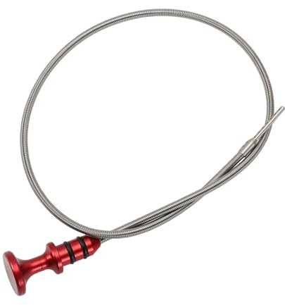 Motoforti Motoröl Peilstab Ölstand Peilstab Doppelloch Anzeige für Mini Cooper S 1.6L L4 Kompressor R52 R53 R56 02-08 Metall Rot