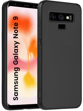 HuwaiH Handyhülle für Samsung Galaxy Note 9 Hülle, Anti-Schock, Antikratzer, Anti-Rutsch Schutzhülle, Unterstützt kabelloses Laden, Anti-Fingerabdruck Case für Samsung Note 9(Schwarz)