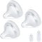 VANEST 3 Packs Silicone Bottle Nipples Compatible with NUK Natural and Anti-Colic Bottles, Replacement Bottle Nipple BPA-Free, No Spill, Anti-Colic, Fast Flow, Size F, 6+ Months