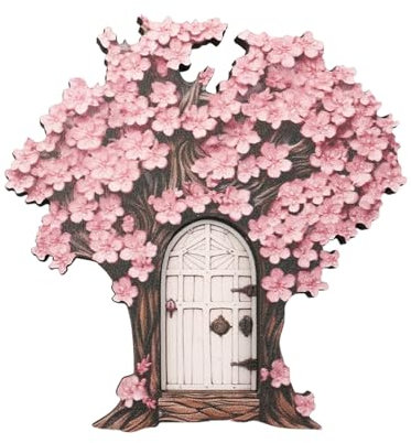 Porte de fée en Bois, Mini Porte elfique, décorations Miniatures pour Maison, Arbre, intérieur et extérieur, GNOME, Lutin, Fantaisie, enchanté, Maison de, Accessoire, plinthe, décoration Murale