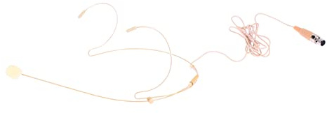 BESPORTBLE Beiges Headset für Sprachverstärker Mikrofon mit XLR 3-polig | Kunststoffgehäuse, Tragbares Design, Unidirektional, für Gesang und Konferenzen, Lehrer und Redner