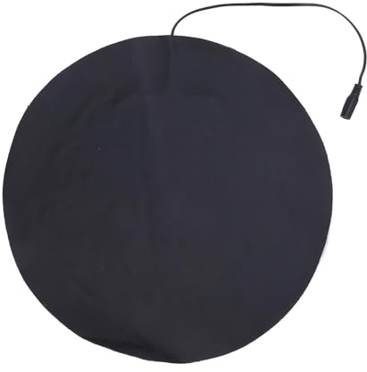 RIZGHWOY Coussin Chauffant USB, Plaque Chauffante Ronde en Cuir PU avec 3 Niveaux de Température pour Petits Animaux de Compagnie