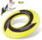 SKIPDAWG Interactive Dog Tug Toy, Flying Disc Dog Toy Light Weight TPR/Nylon Fabric Non-Toxic Material, Pet Training Toys/Outdoor Exercise Toys for Dogs, Diameter 9 Inches…