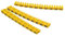 2.5mm Letter A-Z Cable Markers, 260pcs Plastic Yellow Letter Cable Marker Clip