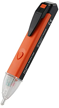 Non-Contact Voltage Tester Tools,LED Flashlight,Buzzer Alarm,AC Voltage Detector Pen,Test Range 60V - 1000V for Live/Null Wire Judgment