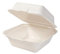 GREENBOX 50x Bio Burger-Box Einweg Zuckerrohr Schale Einweggeschirr biologisch abbaubar Burgerboxen Bagasse Schalen kompostierbar 500 ml Klappdeckel Box 14,3 x 15 cm