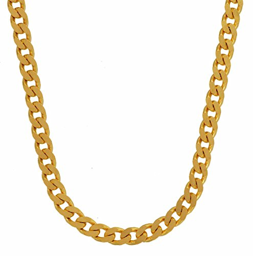 Goldkette Panzerkette Breite 2,5mm - 750-18 Karat Gold, Kettenlänge:45 cm Damenkette