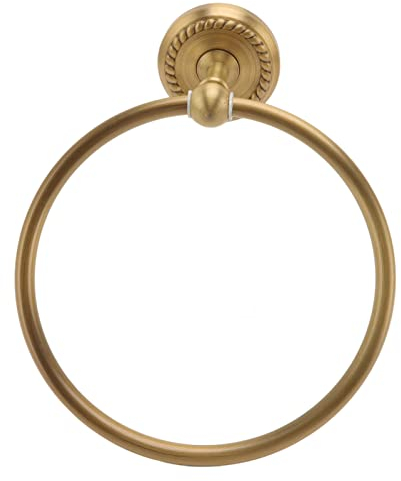 Handtuch Ring aus Messing, Runder Handtuch Ring, Wand Montage, Bad, Handtuch Halter, Edelstahl, Gebürstet, Gold, Handtuch Halter, Rostfrei, aus Massivem Messing, Hand Handtuch, Ring