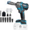 Huhomco 700Nm(516ft-lbs) Cordless Impact Wrench Brushless High Torque, 1/2 Power Impact Gun with Sockets and Drill Adaptor, Variable Speeds for Car Tire Truck (Battery Not Included)