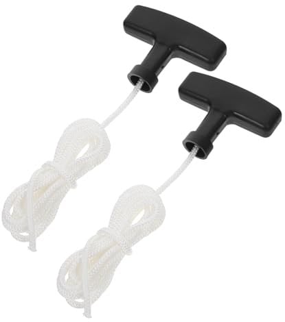 Yardwe 2pcs Pull Cord For Lawn Mower Pull Cord Handle Lawnmower Pull Rope Guide Attic Pull Down Cord Rope Handle Pull Cord Handle For Lawn Mower