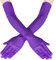 Meleager Lila Handschuhe Lang, 1 Paar Lange Handschuhe Damen, Satin Long Gloves, Classic Abendhandschuhe 20er Jahre Elegant Damen für Halloween Karneval Fasching Fest Party Kostüm