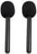 2pcs Interview GO Handheld Adapter for Mic 1/2 for Rode Wireless GO II for Hollyland Lark 150, Foam Lightweight Cordless Mic Holder, Interview Lavalier Microphone Adapter