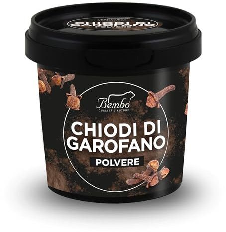 Chiodi di Garofano in Polvere Bembo 65 g – Spezia Naturale e Aromatica – Senza Glutammato, Additivi o Coloranti – Confezione Protettiva Anti-Luce e Anti-Ossidazione.