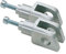 LSL Adapter für FUSSRASTEN LSL, Silber, Metall, vorne/hinten