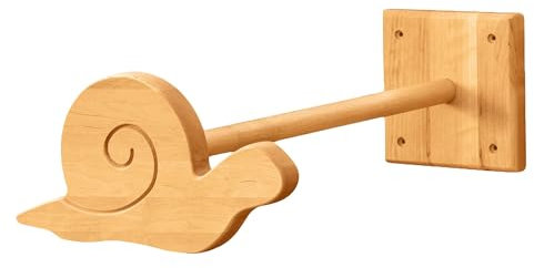 BioKinder Betthimmel-Halter Schnecke Himmelstange Mobilehalter Betthimmelhalterung aus zertifiziertem Massivholz Erle, L 44 cm