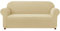 subrtex kariert Sofabezug Sofahusse Sesselbezug Stretchhusse Sofaüberwurf Couchhusse Spannbezug(3 Sitzer,Khaki)
