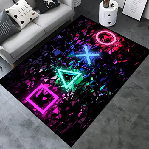 3D-Gamer Controller, Rutschfeste Bodenmatte, Teppiche, Raumdekoration für Wohnzimmer, Schlafzimmer (GM-8)