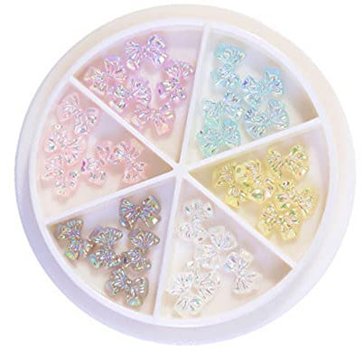 Nail Charms Bow Ties Nail Art Charms 3D Nail Beads for Nail Art Decoration DIY Women Handicrafts Gifts