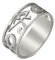 SIPURIS Ägypten Auge des Horus Ring Ägyptisches Ankh Kreuz Angst Spinner Ring Edelstahl Herren Ring Drehbarer Zappelring Stressabbau Hochzeit für Frauen Paar Versprechen, 10, Edelstahl, Kein Edelstein