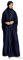 IMEKIS Damen Muslimischen Jilbab Kleid Islamischen Ramadan Gebetkleid mit Hijab Kapuze Abaya Kleid Einfarbig Lose Arabisch Khimar Kaftan Nahen Osten Dubai T?rkei in voller L?nge Robe Marineblau