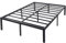 Montafox Metallbett Bett Bettgestell Bettrahmen 90x200x41 cm | 140x200x41 cm | 200x200x41 cm mit Lattenrost Metall 41cm H schwarz, Größe:140 x 200 x 41 cm