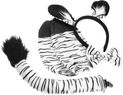 Gogogmee Zebra Kostüm Set Zubehör Party Dekorative Stirnband Tier Ohr Stirnbänder