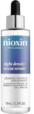 Nioxin Night Density Rescue Serum – Leave In Haarpflege für die Nacht für optimales Haarwachstum & kräftigeres Haar – mit Ingwer & Koffein (70 ml)