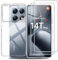 Effcotuo Funda para Xiaomi Mi 14T Pro Cover con 2 Piezas Protector de Pantalla Cristal Templado Transparente Funda Protectora Transparente Silicona TPU Funda Protectora Case