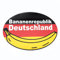 Politisch Satirischer Autoaufkleber, dauerhaft haltend, 19 x 13 cm, oval (Bananenrepublik Deutschland)