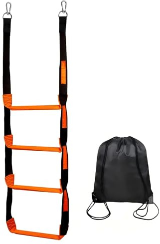 Boat Ladder Boat Rope Ladder 4 step Heavy duty Rope For Adults With Reinforced Steps Ideal For Inflatable Boats Kayaks Motorboats & Canoes