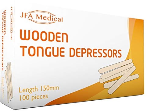 Pack of 100 Wooden Waxing Spatulas Wax Applicator Sticks/Wooden Tongue Depressors