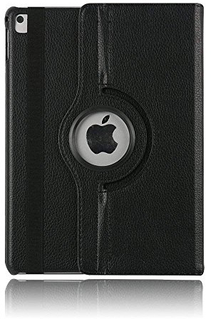 Book Case for Apple iPad 2/iPad 3/iPad 4, FuriGer Flip PU Leather Ultra Slim Lightweight Multi-Angle Viewing Stand Protective Folding Case for Apple iPad 2/3/4 Tablet,-Black
