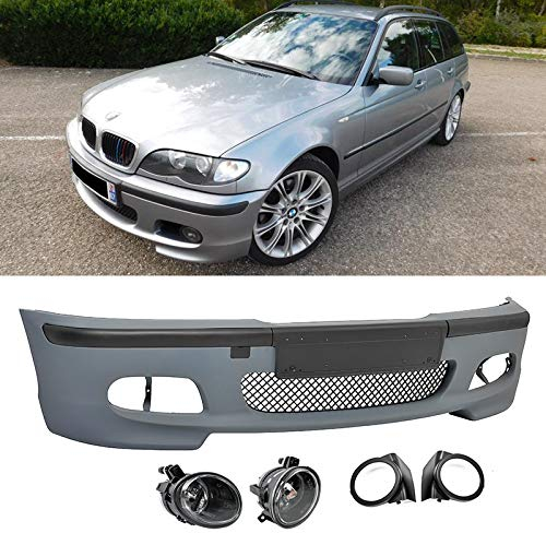 Frontstoßstangenset für 99–05 3er-Serie E46 klare Nebelscheinwerfer Blenden M-Tech 2 Style