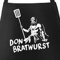 MoonWorks® Grill-Schürze für Männer mit Spruch Don Bratwurst Grillgott Baumwollschürze Küchenschürze schwarz unisize