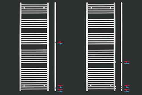 MC Heat ® Premium Austauschheizkörper Renovierungsheizkörper Badheizkörper Seitenanschluss (600mm * 1600mm- Anschluss 900/940 mm)