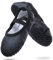 boruizhen Ballettschuhe Mädchen Leder Ballettschläppchen mit Geteilte Ledersohle Gymnastik Tanzschuhe für Kinder Damen,Schwarz Eu35