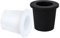 AIEX 2 Piezas Cuña de Cono de Paraguas, Silicona Suave Anillo de Agujero de Paraguas para Orificios de Mesa de Patio de 5cm a 6,4cm 3,8cm y Postes de Sombrilla Más Pequeños (Negro, Blanco)