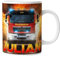timalo® Tasse Motiv Feuerwehr mit Namen bedrucken lassen | Individuelle Kindertasse mit Feuerwehrauto und Wunschname für Kinder Jungen | mug-child-3