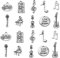 Airssory 100 Stück 10 Stile Musiker Charms Musikinstrumente Mini Charm für Schmuckherstellung DIY Basteln