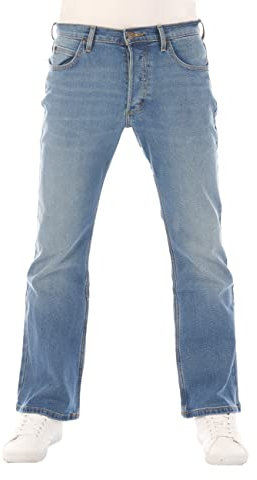 LEE Jeans Herren Stretch Bootcut Denver Jeanshose Hose Denim w36, Farbe: Blue Used Fever, Größe: 36W / 34L