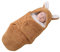 LICHENGTAI Baby Schlafsack, Neugeborenes Baby Kapuzendecke Wickeldecke Nette Bär-Form Winter Warm Fleece Empfangsdecke für Säuglinge Babys Einschlagdecke 0-3 Monate