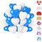 YOUYIKE 50 Pcs Herzluftballons Blau Weiß, 12 Zoll Latex Herz Ballon, Helium Ballons für Hochzeit, Brautdusche, Valentinstag, Geburtstag, Verlobung Party