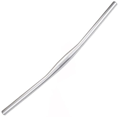 FukkeR Rennrad Lenker Aluminium-Legierung Durchmesser 31.8mm Road Bike Flat Bar Breite 620mm MTB Lenkerstange Für Fixed Gear Fahrrad BMX DH XC AM FR (Color : Silver, Size : 620mm)